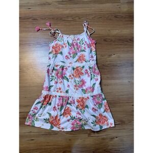 Btween White Floral Sundress Tiered Size 12 Teen Tween